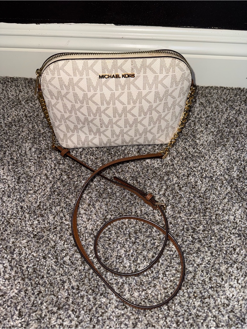 Michael Kors signature logo crossbody bag